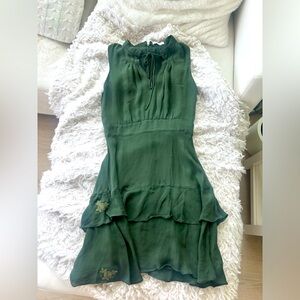 Parker emerald green dress